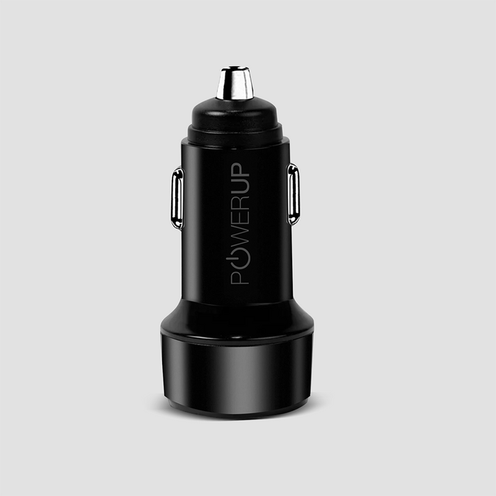 Powerup Type-C 30w Quick Car Charger  - Black Get best offers for Powerup Type-C 30w Quick Car Charger  - Black