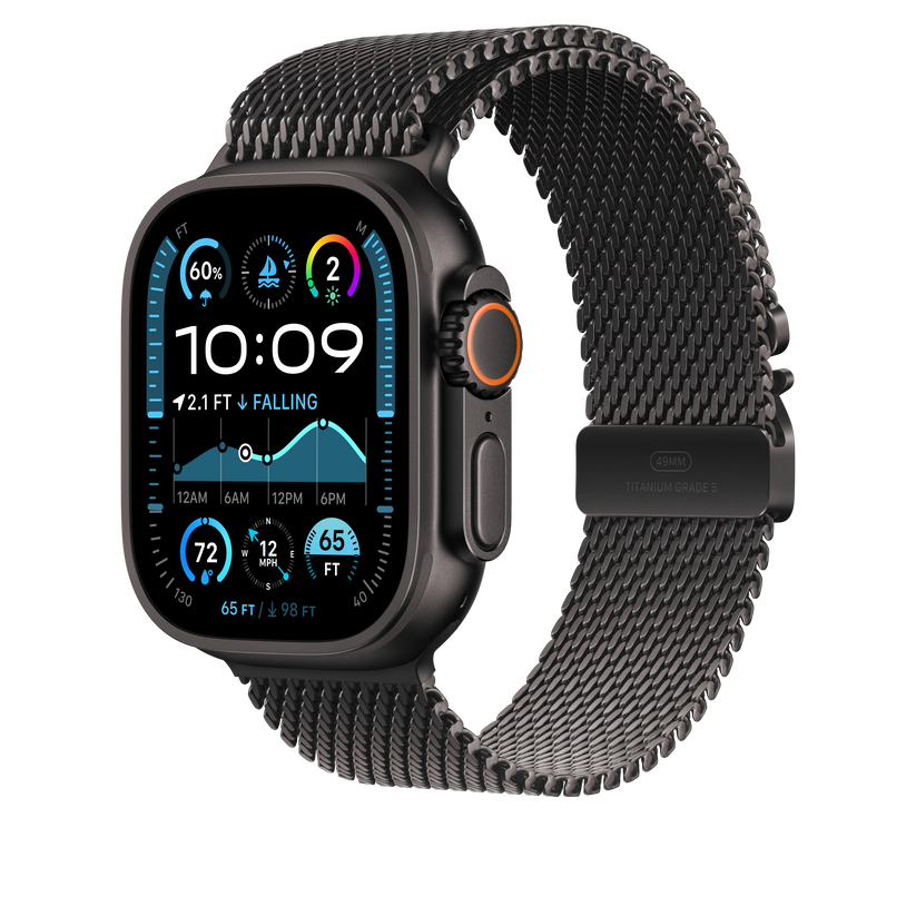 49mm Black Titanium Milanese Loop - Large Get best offers for 49mm Black Titanium Milanese Loop - Large