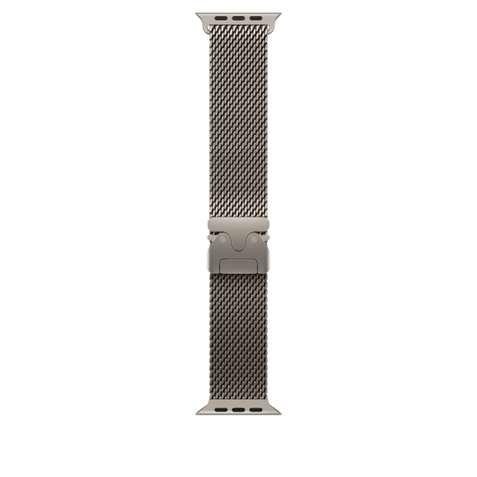 49mm Natural Titanium Milanese Loop - Large