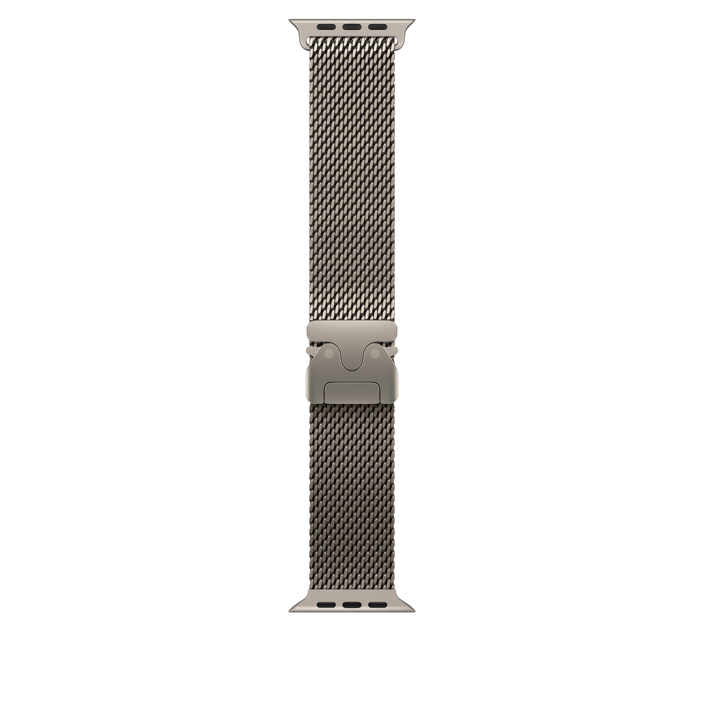 49mm Natural Titanium Milanese Loop - Medium