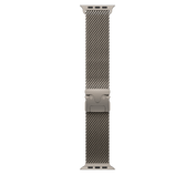 49mm Natural Titanium Milanese Loop - Medium