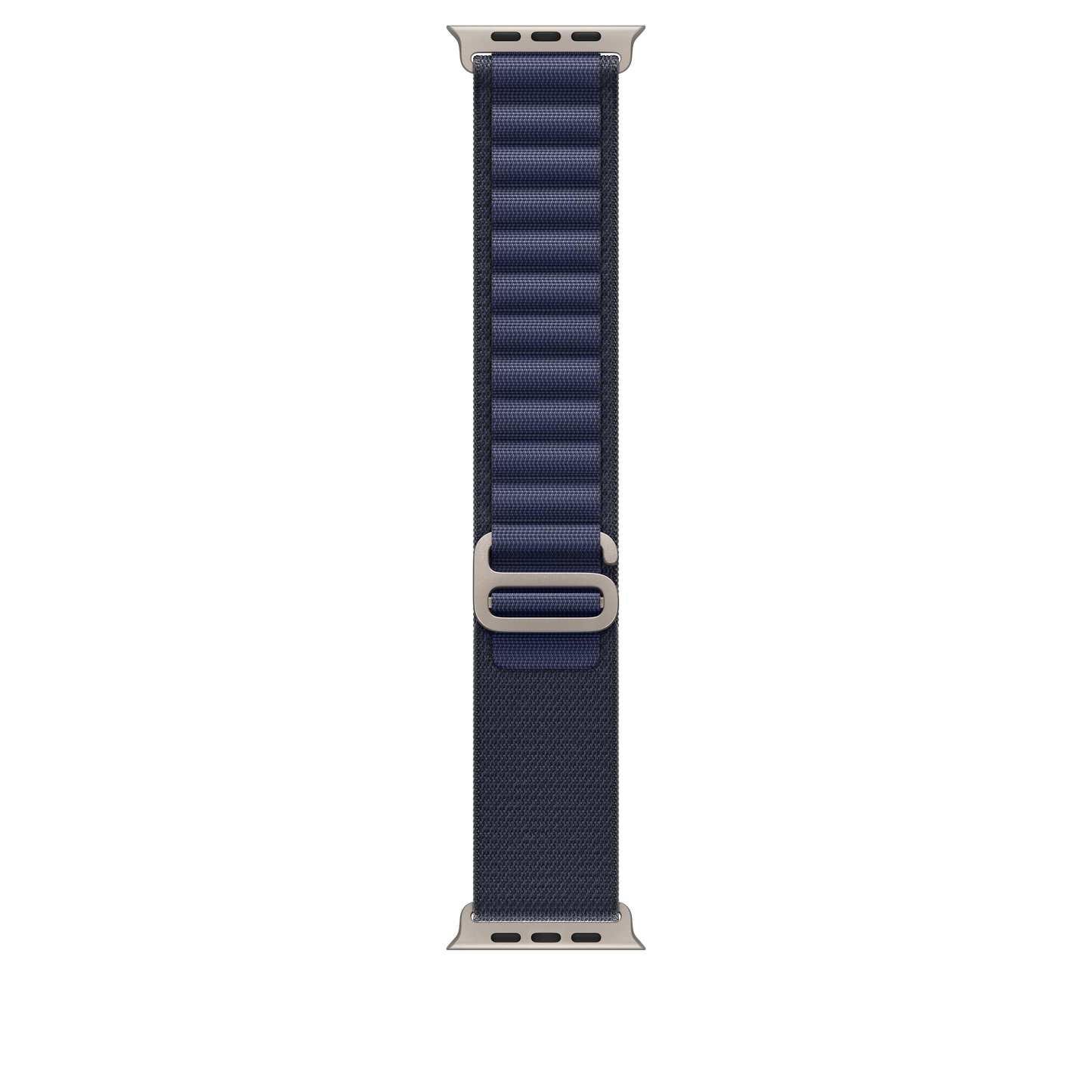 49mm Navy Alpine Loop - Small - Natural Titanium Finish