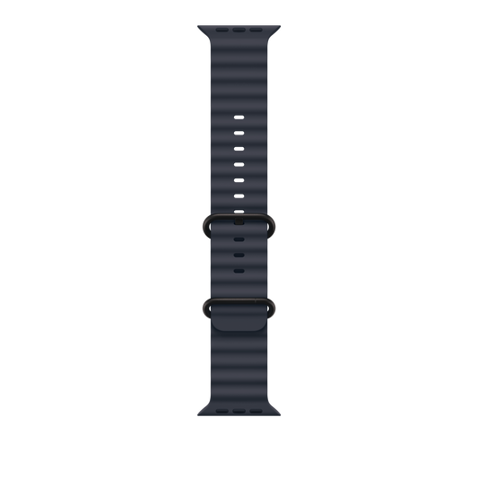 49mm Navy Ocean Band - Black Titanium Finish