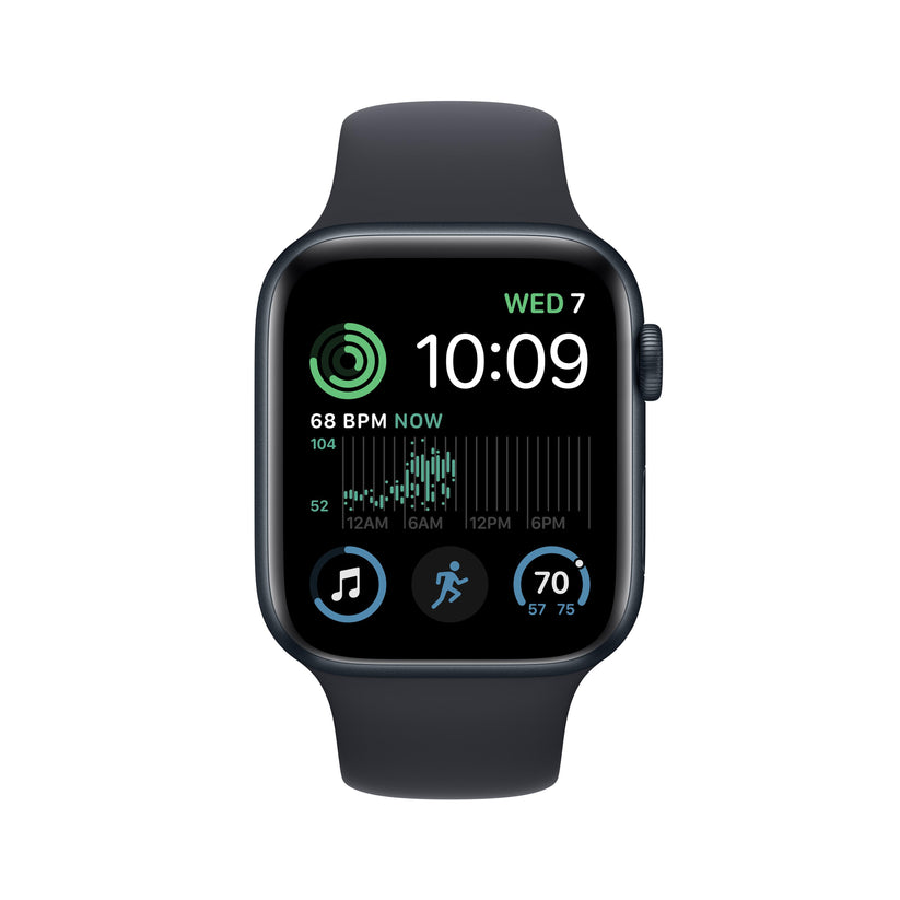 Apple Watch SE GPS 44mm Midnight Aluminium Case with Midnight Sport Band - Regular Get best offers for Apple Watch SE GPS 44mm Midnight Aluminium Case with Midnight Sport Band - Regular