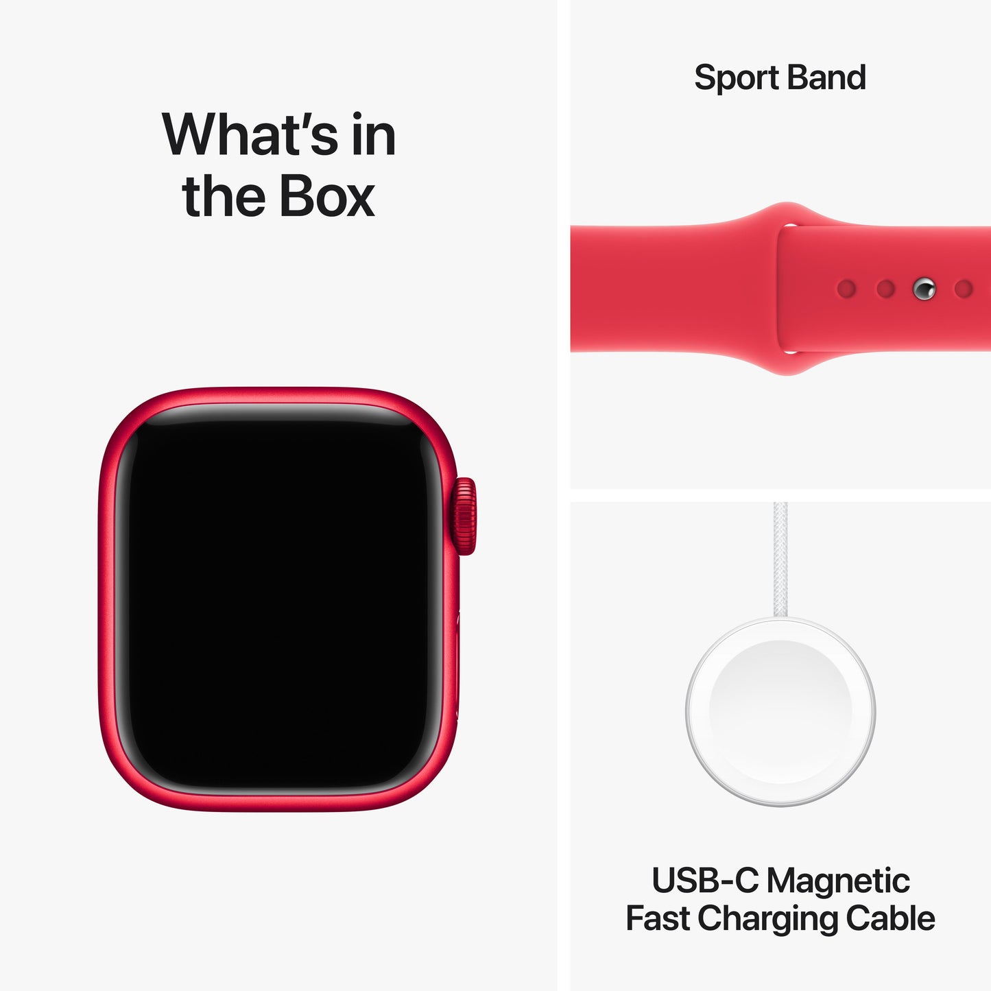 Apple Watch Series 9 GPS 41mm (PRODUCT)RED Aluminium Case with (PRODUCT)RED Sport Band - S/M