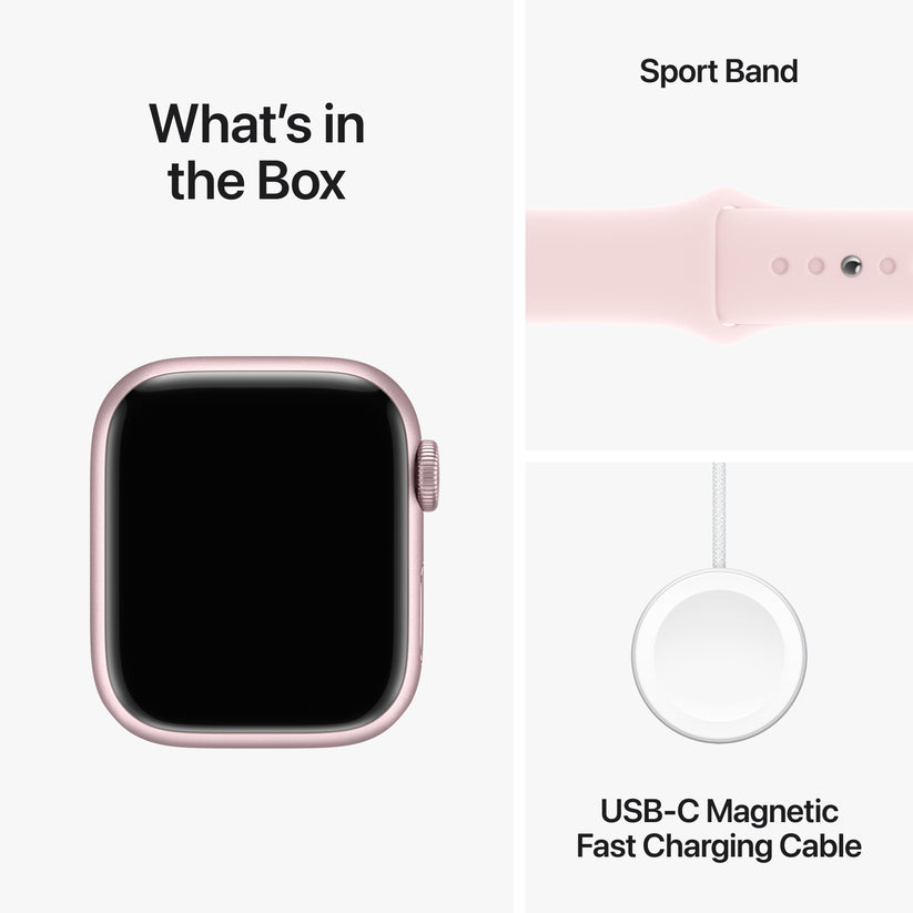 Apple Watch Series 9 GPS 41mm Pink Aluminium Case with Light Pink Sport Band - S/M Get best offers for Apple Watch Series 9 GPS 41mm Pink Aluminium Case with Light Pink Sport Band - S/M
