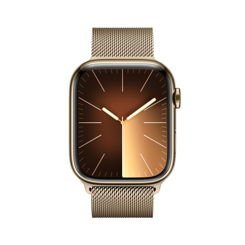 Apple Watch Series 9 GPS + Cellular 45mm Gold Stainless Steel Case with Gold Milanese Loop Get best offers for Apple Watch Series 9 GPS + Cellular 45mm Gold Stainless Steel Case with Gold Milanese Loop