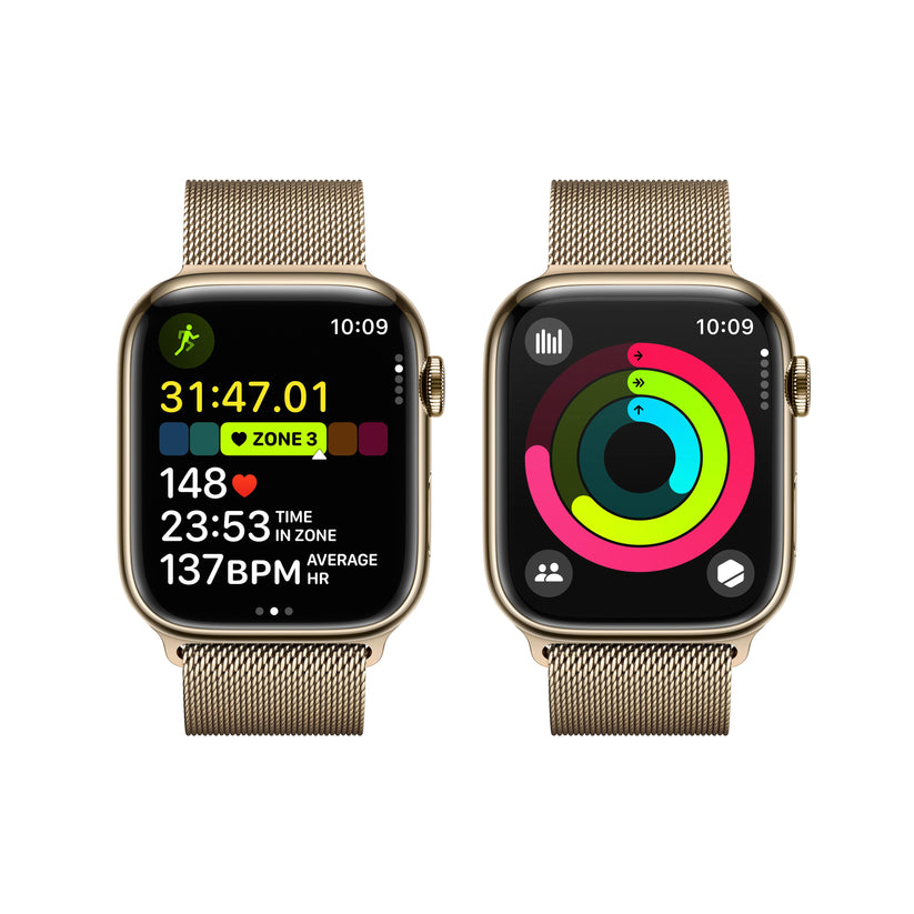 Apple Watch Series 9 GPS + Cellular 45mm Gold Stainless Steel Case with Gold Milanese Loop Get best offers for Apple Watch Series 9 GPS + Cellular 45mm Gold Stainless Steel Case with Gold Milanese Loop