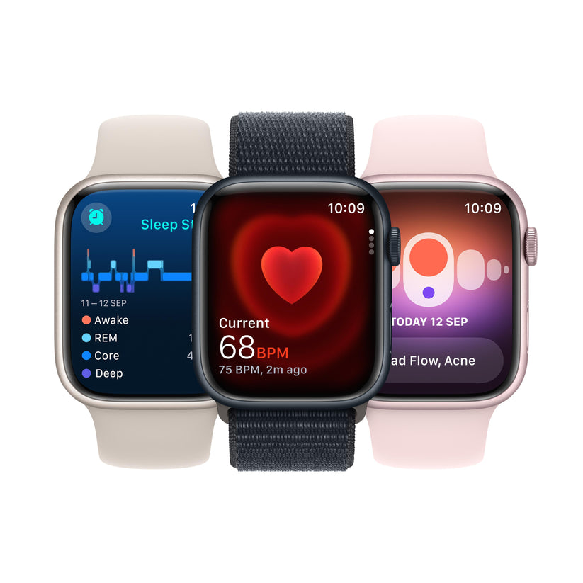 Apple Watch Series 9 GPS + Cellular 45mm Silver Stainless Steel Case with Storm Blue Sport Band - S/M Get best offers for Apple Watch Series 9 GPS + Cellular 45mm Silver Stainless Steel Case with Storm Blue Sport Band - S/M