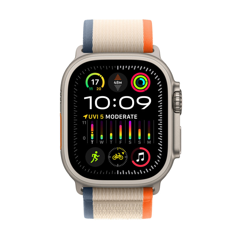 Apple Watch Ultra 2 GPS + Cellular 49mm Titanium Case with Orange/Beige Trail Loop - M/L Get best offers for Apple Watch Ultra 2 GPS + Cellular 49mm Titanium Case with Orange/Beige Trail Loop - M/L