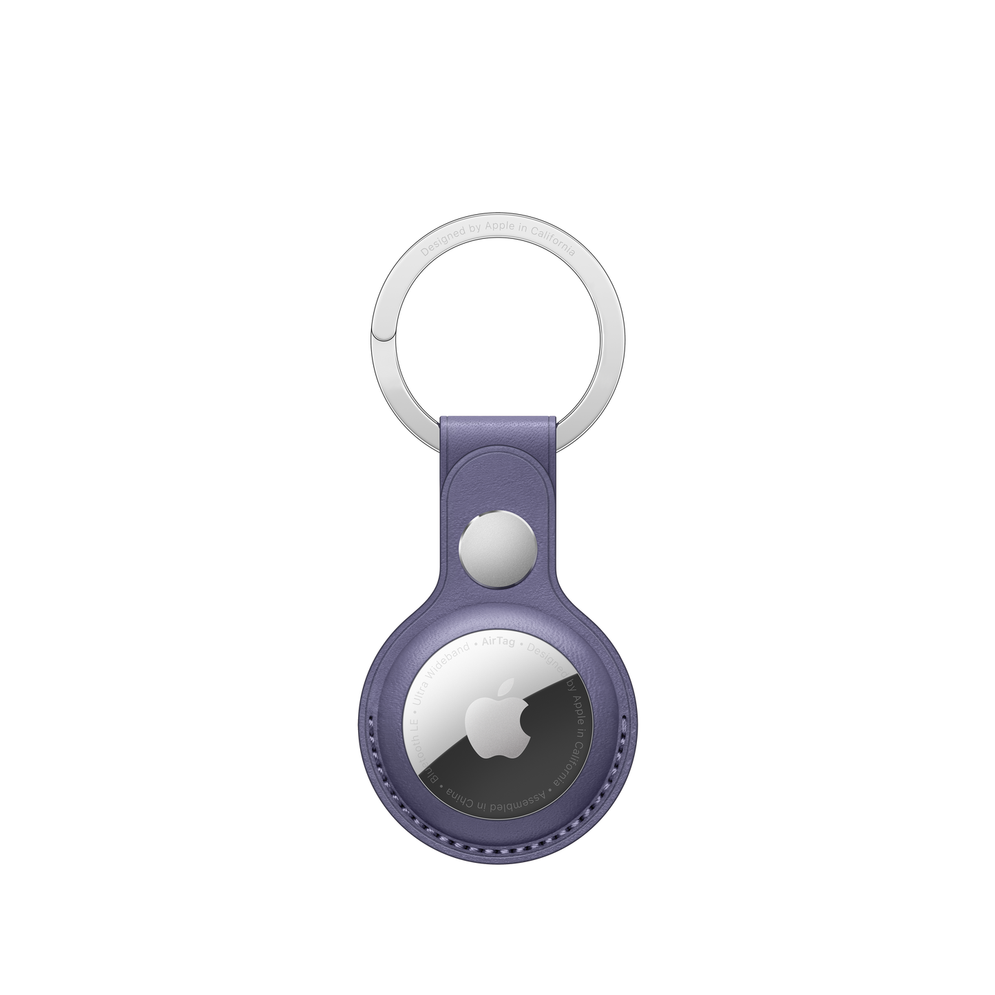 AirTag Leather Key Ring ‚Äì Wisteria