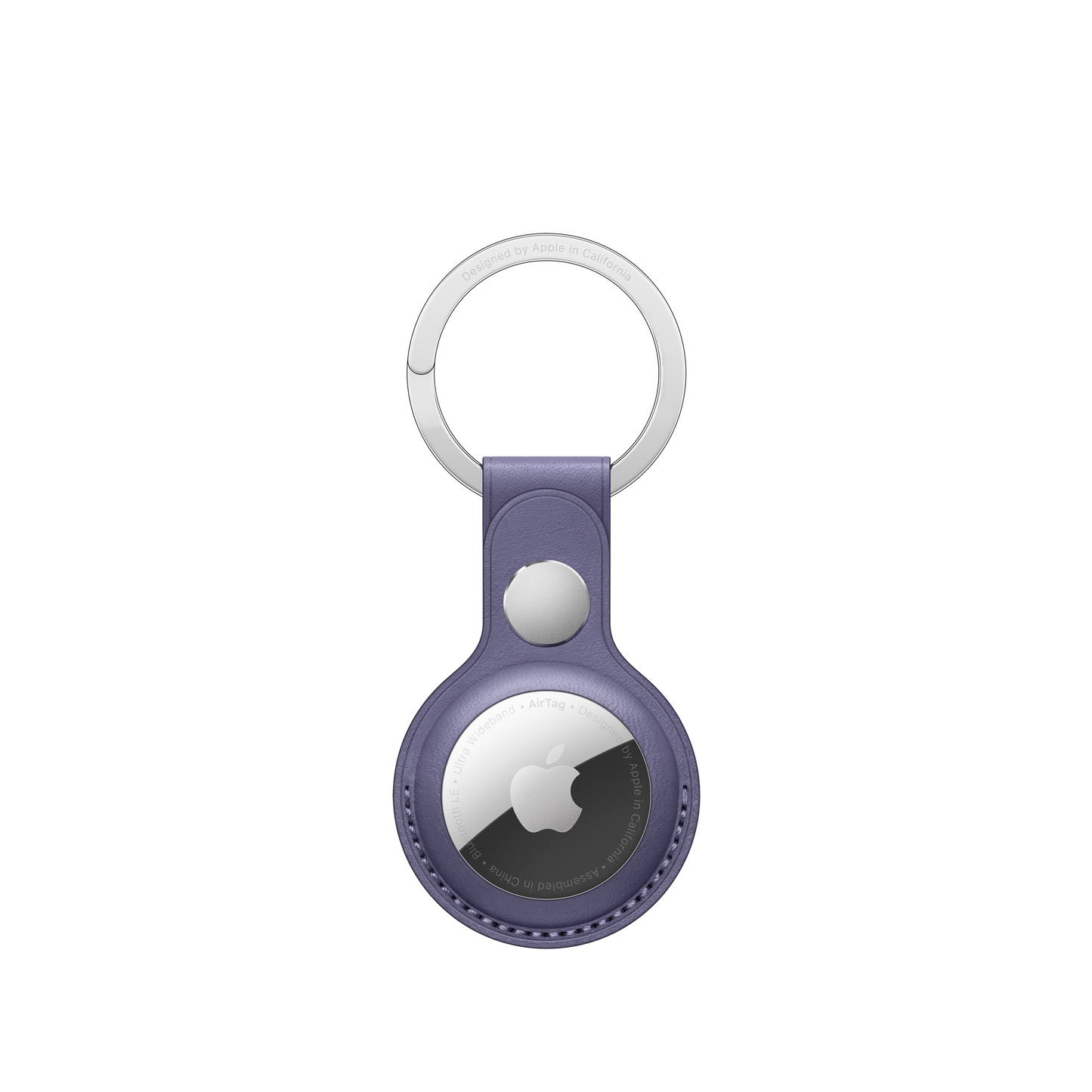 AirTag Leather Key Ring – Wisteria