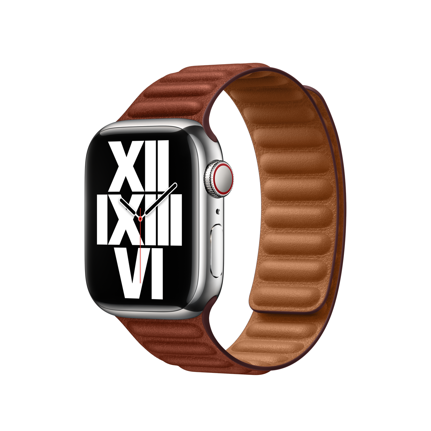 41mm Umber Leather Link - M/L