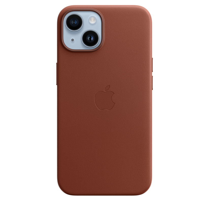 iPhone 14 Leather Case with MagSafe Umber Imagine Store 01 05