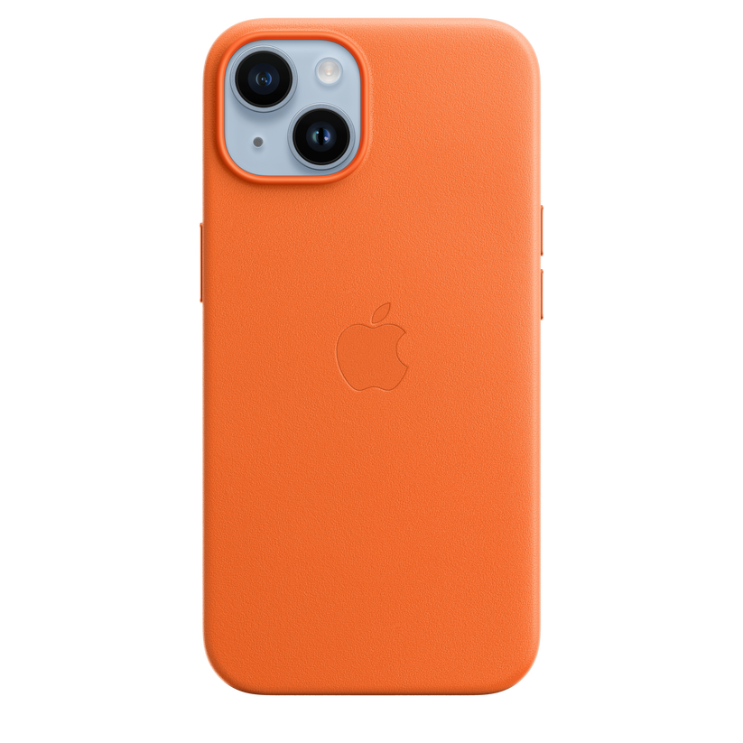 iPhone 14 Leather Case with MagSafe - Orange Get best offers for iPhone 14 Leather Case with MagSafe - Orange