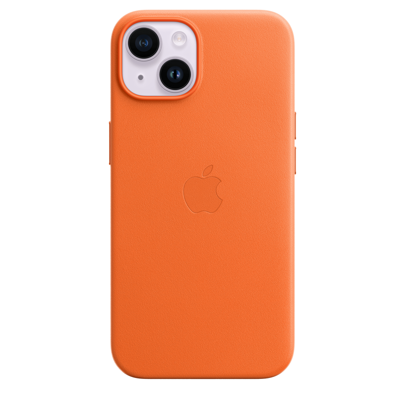 iPhone 14 Leather Case with MagSafe - Orange Get best offers for iPhone 14 Leather Case with MagSafe - Orange