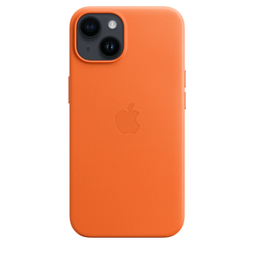 iPhone 14 Leather Case with MagSafe - Orange Get best offers for iPhone 14 Leather Case with MagSafe - Orange