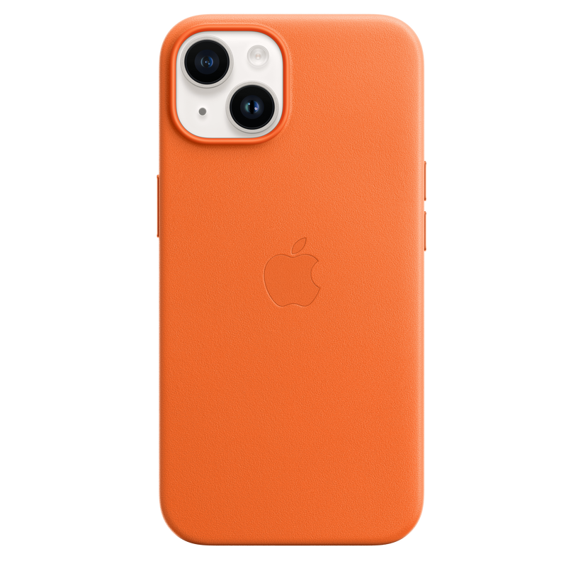 iPhone 14 Leather Case with MagSafe - Orange Get best offers for iPhone 14 Leather Case with MagSafe - Orange