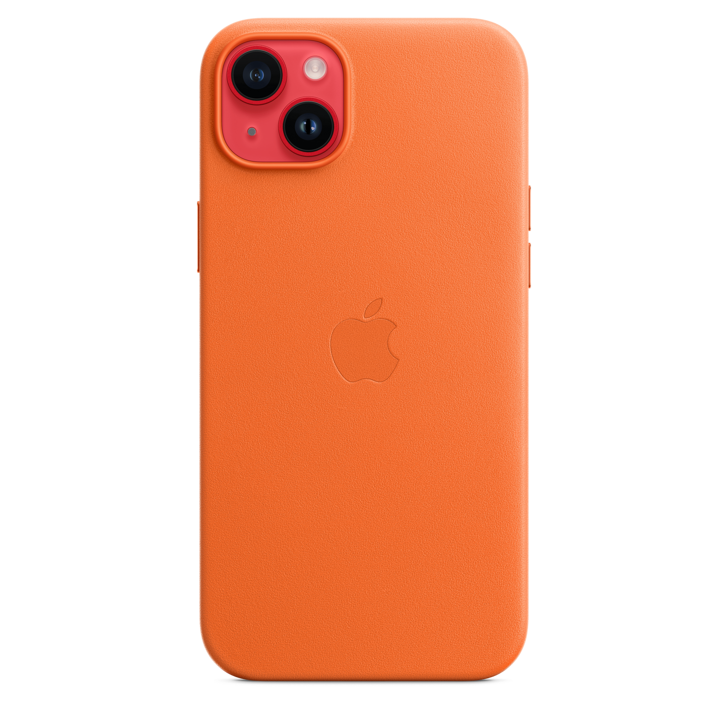 iPhone 14 Plus Leather Case with MagSafe - Orange