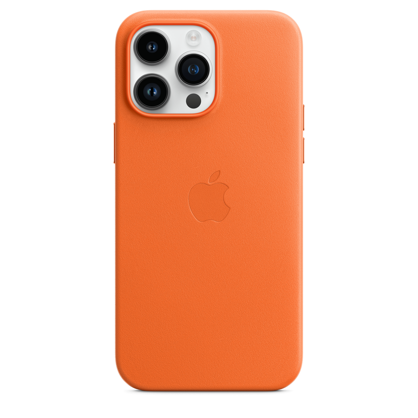 iPhone 14 Pro Max Leather Case with MagSafe - Orange Get best offers for iPhone 14 Pro Max Leather Case with MagSafe - Orange