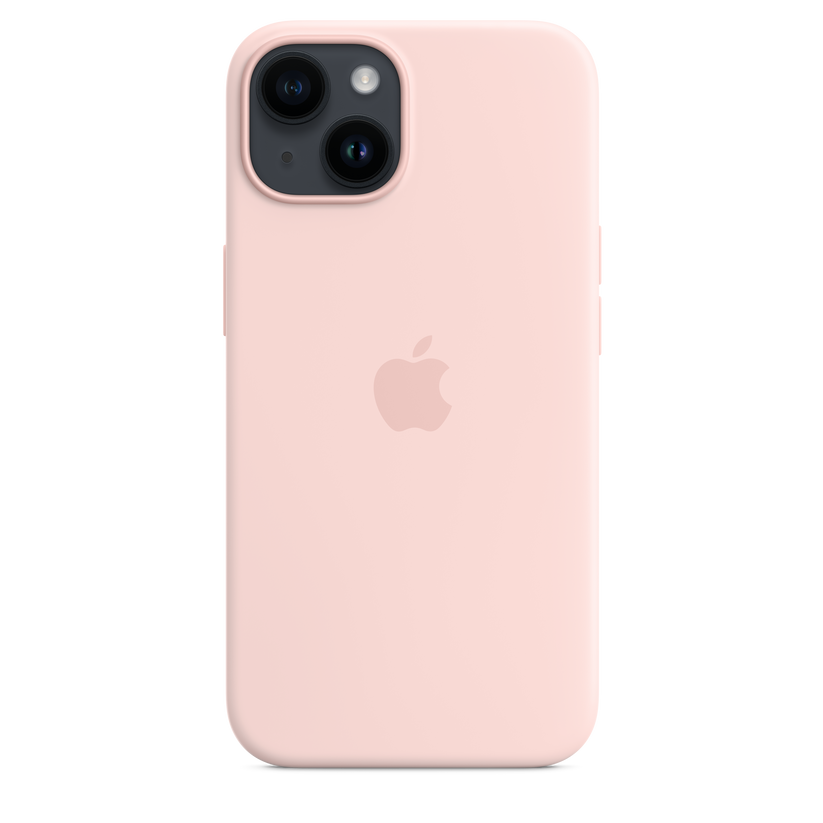 Funda Original Apple Silicona Magsafe iPhone 14 Pro Max Pink Chalk Pink  Liso