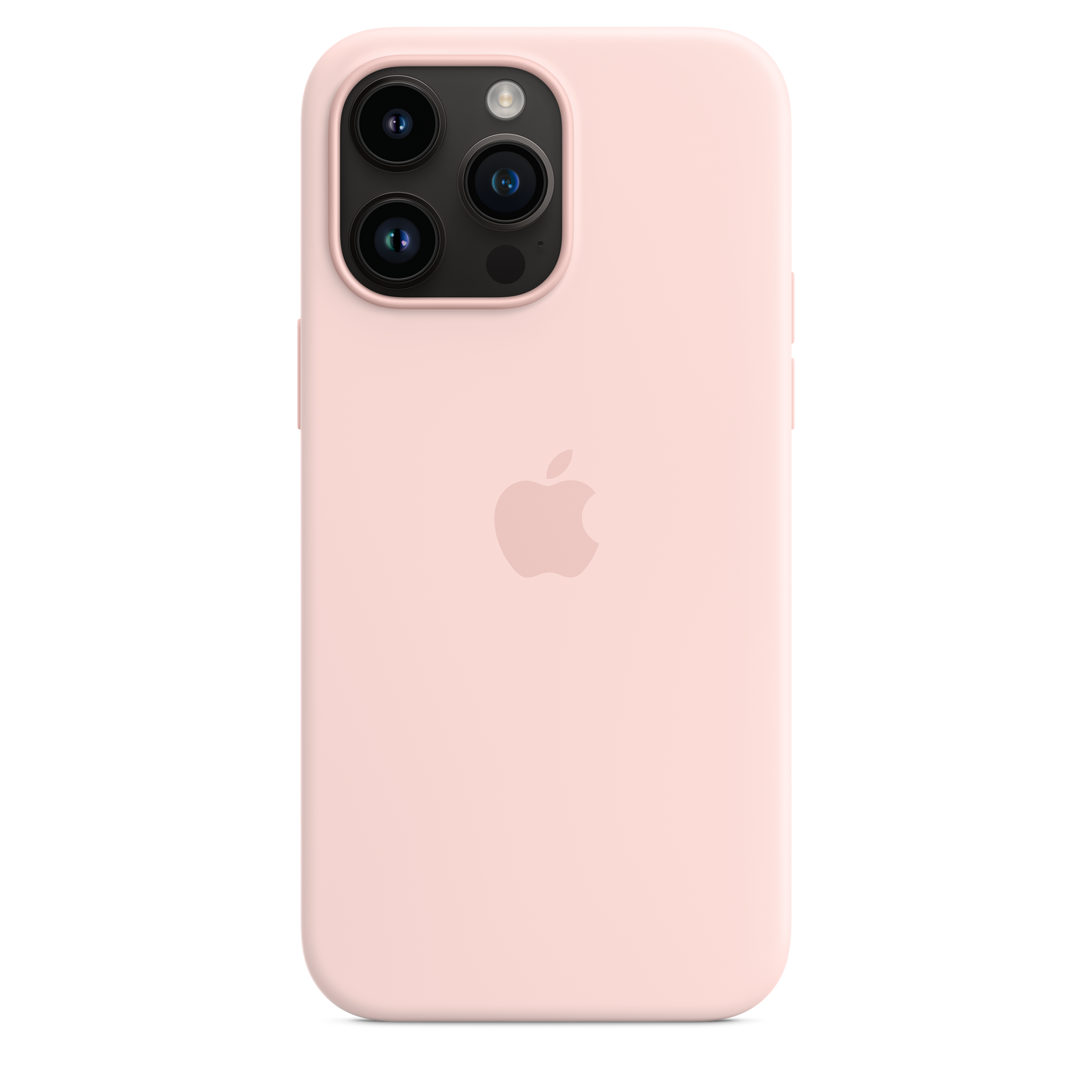 iPhone 14 Pro Max Silicone Case with MagSafe - Chalk Pink