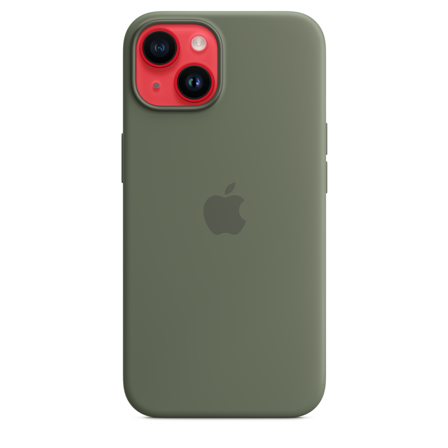 iPhone 14 Silicone Case with MagSafe - Olive