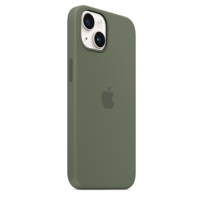 iPhone 14 Silicone Case with MagSafe - Olive Get best offers for iPhone 14 Silicone Case with MagSafe - Olive