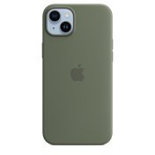 iPhone 14 Plus Silicone Case with MagSafe - Olive