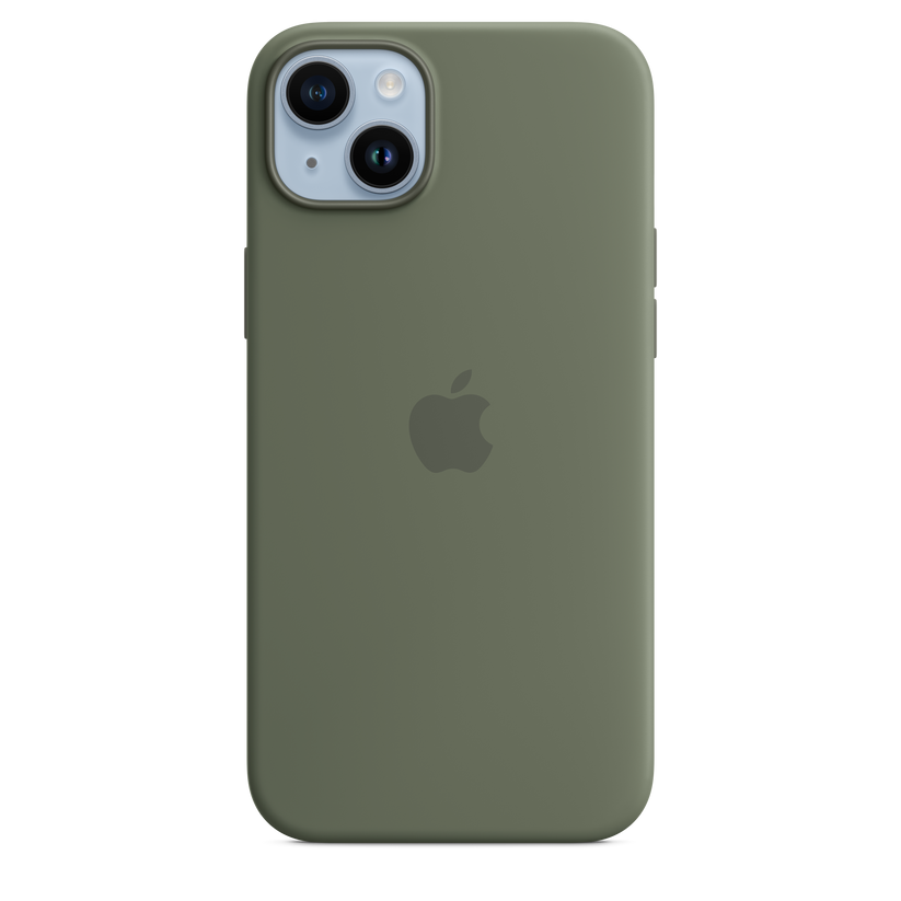 iPhone 14 Plus Silicone Case with MagSafe - Olive Get best offers for iPhone 14 Plus Silicone Case with MagSafe - Olive