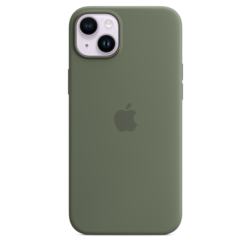 iPhone 14 Plus Silicone Case with MagSafe - Olive Get best offers for iPhone 14 Plus Silicone Case with MagSafe - Olive