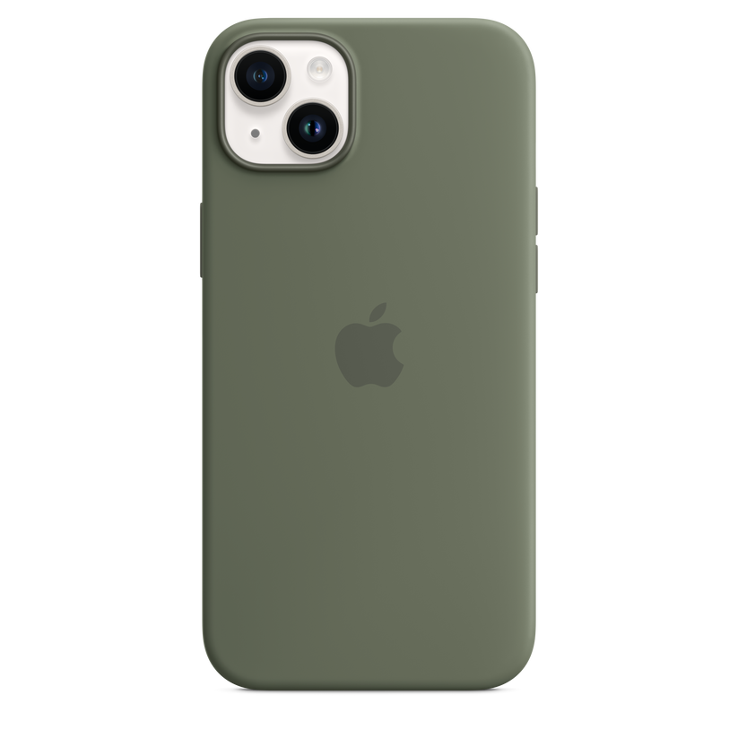 iPhone 14 Plus Silicone Case with MagSafe - Olive Get best offers for iPhone 14 Plus Silicone Case with MagSafe - Olive