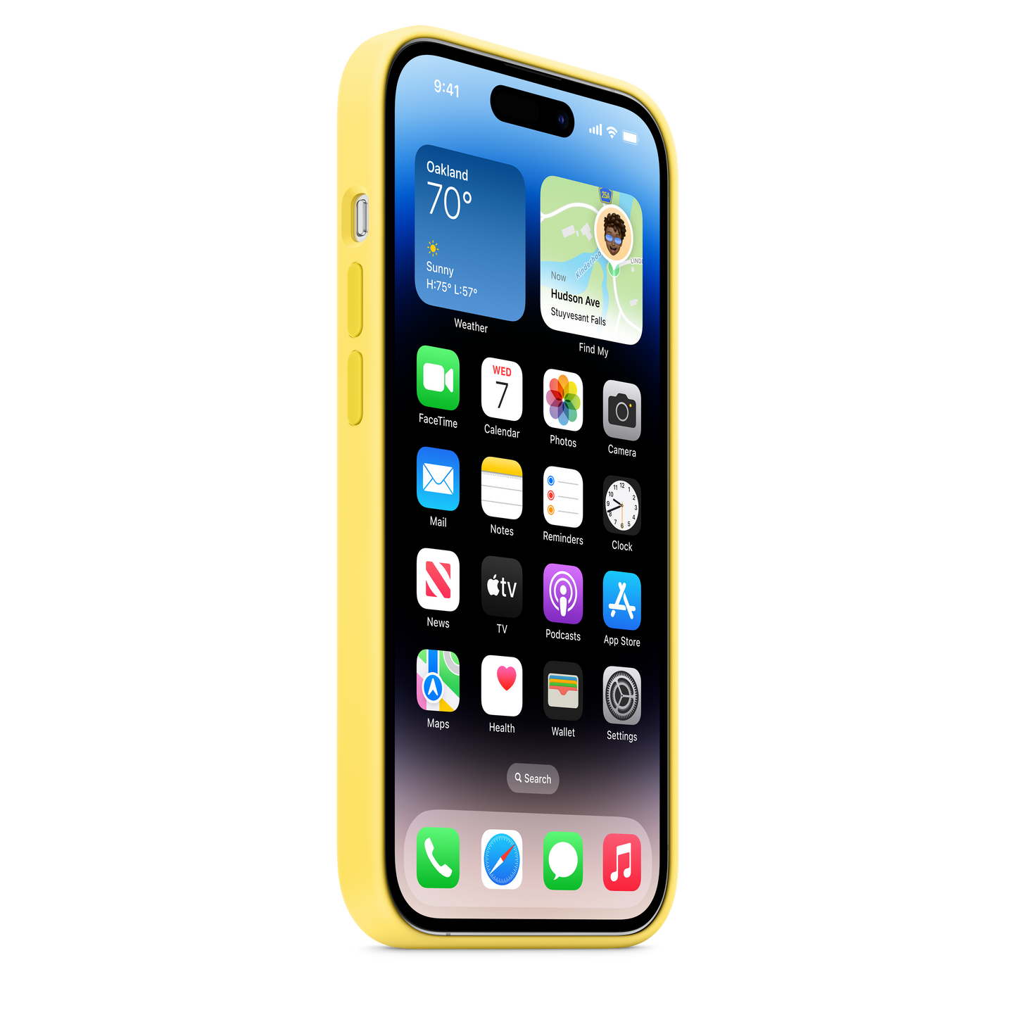 iPhone 14 Pro Silicone Case with MagSafe - Canary Yellow