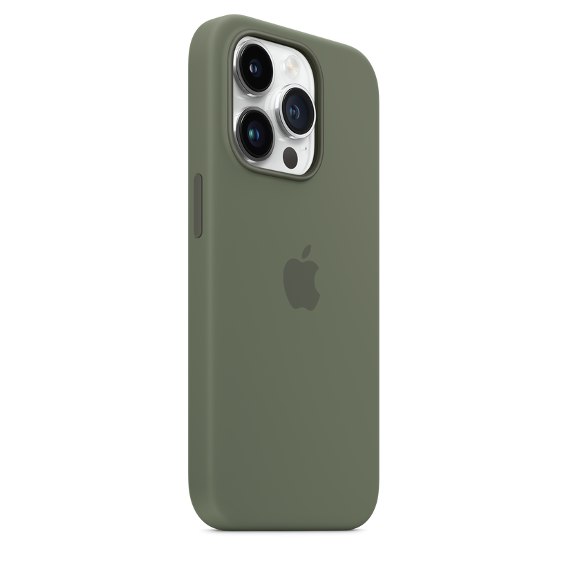 iPhone 14 Pro Silicone Case with MagSafe - Olive Get best offers for iPhone 14 Pro Silicone Case with MagSafe - Olive