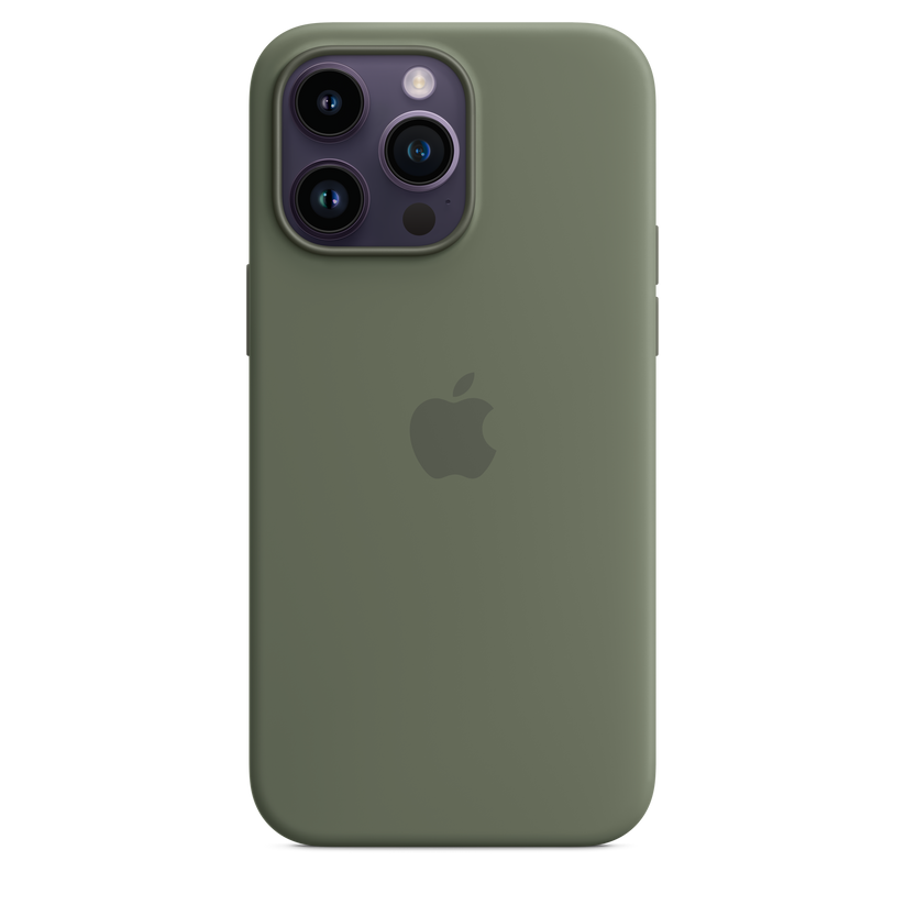 iPhone 14 Pro Max Silicone Case with MagSafe - Olive Get best offers for iPhone 14 Pro Max Silicone Case with MagSafe - Olive