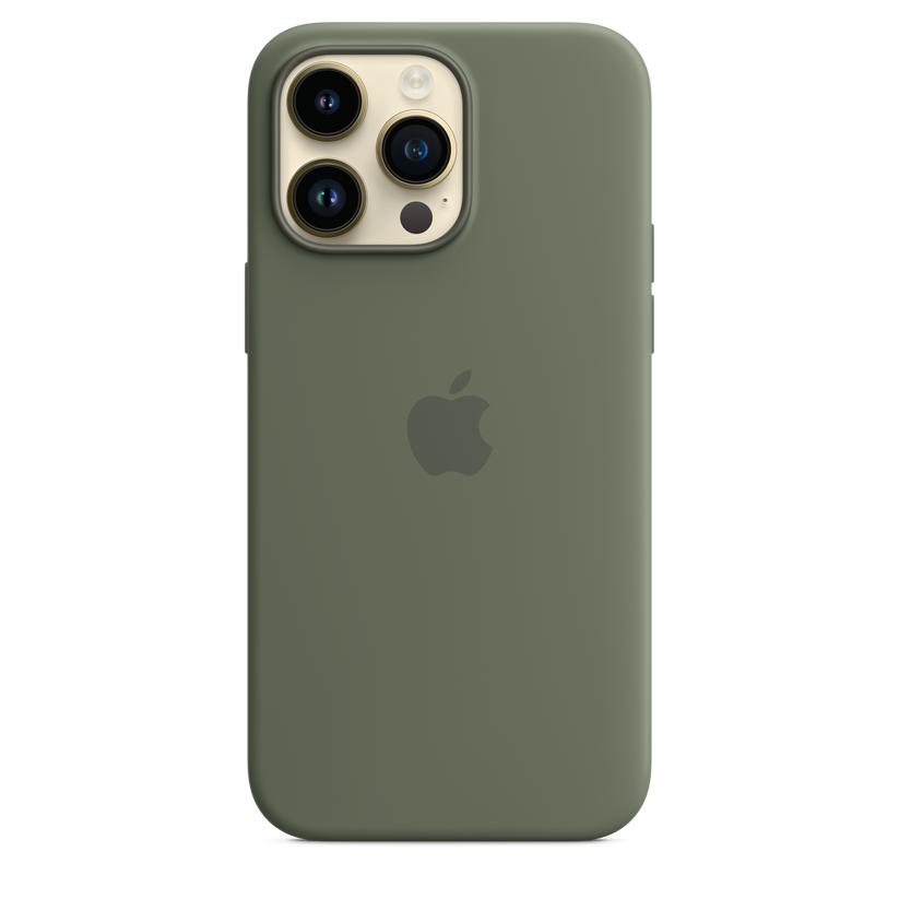 iPhone 14 Pro Max Silicone Case with MagSafe - Olive Get best offers for iPhone 14 Pro Max Silicone Case with MagSafe - Olive