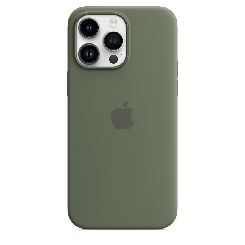 iPhone 14 Pro Max Silicone Case with MagSafe - Olive Get best offers for iPhone 14 Pro Max Silicone Case with MagSafe - Olive