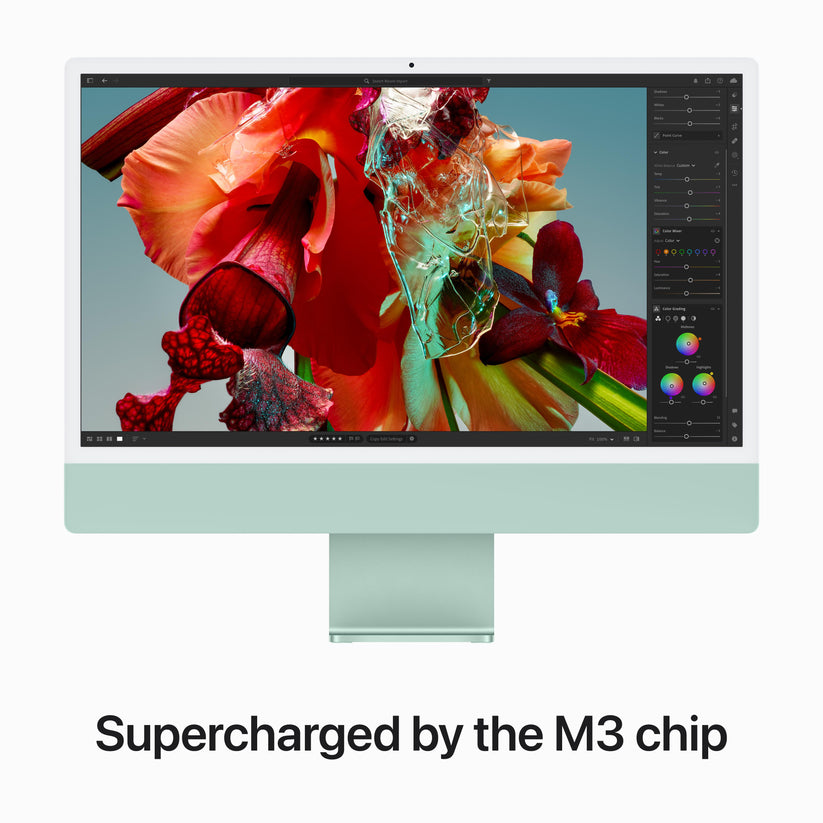 24-inch iMac with Retina 4.5K display: Apple M3 chip with 8‑core CPU and 10‑core GPU, 256GB SSD - Green Get best offers for 24-inch iMac with Retina 4.5K display: Apple M3 chip with 8‑core CPU and 10‑core GPU, 256GB SSD - Green