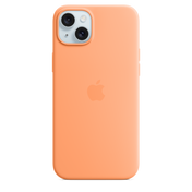 iPhone¬†15¬†Plus Silicone Case with MagSafe - Orange¬†Sorbet