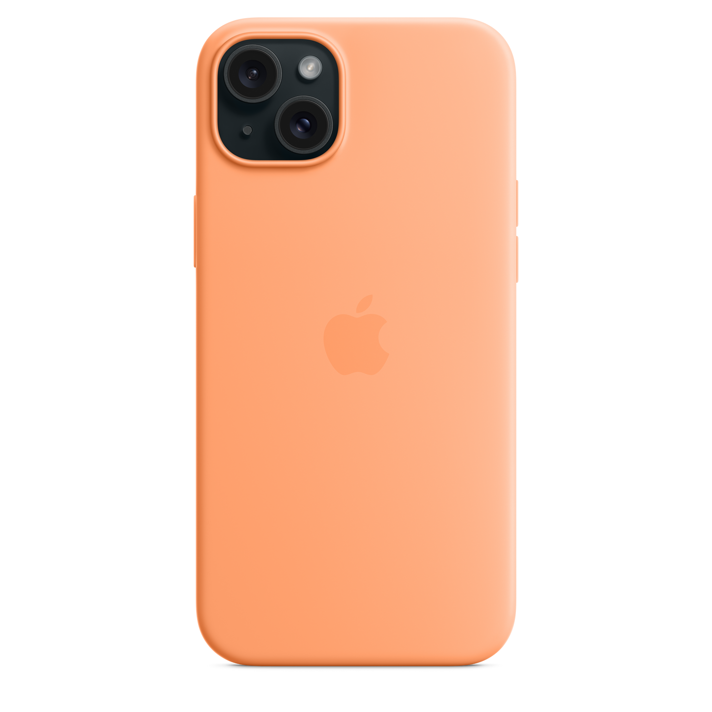 iPhone¬†15¬†Plus Silicone Case with MagSafe - Orange¬†Sorbet