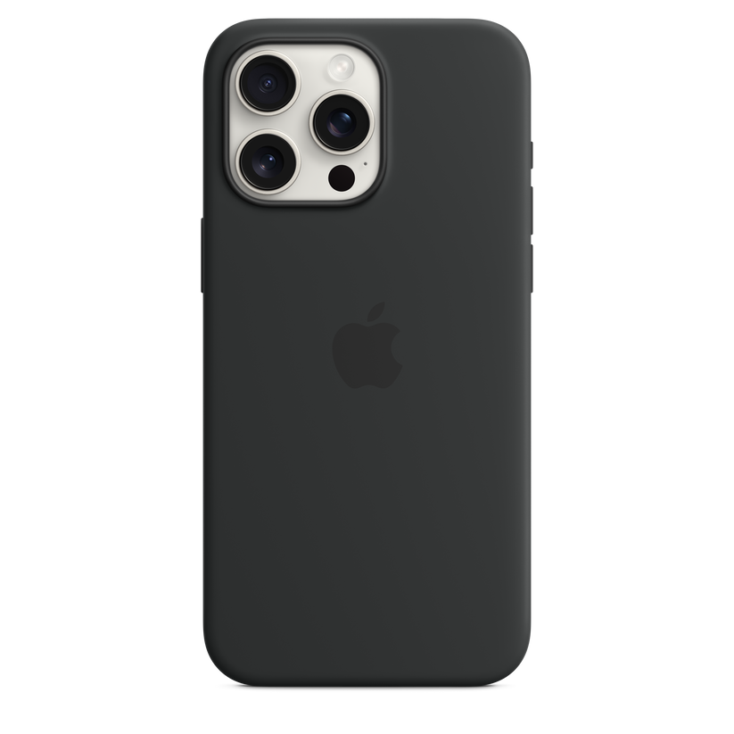 iPhone 15 Pro Max Silicone Case with MagSafe - Black Get best offers for iPhone 15 Pro Max Silicone Case with MagSafe - Black