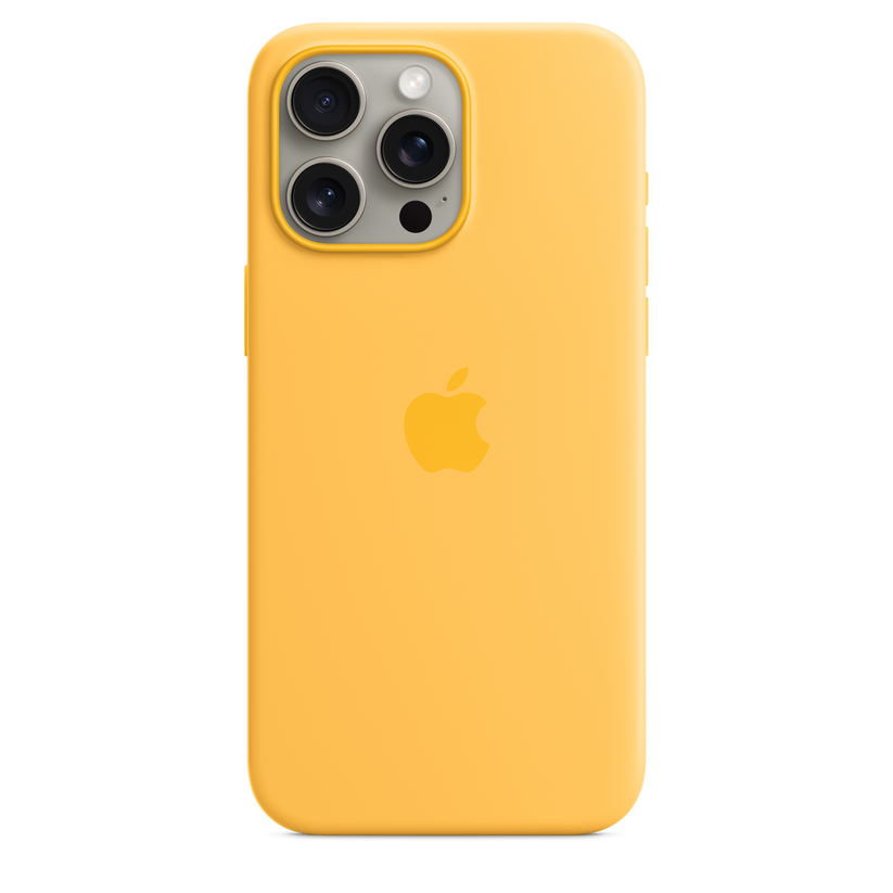 iPhone 15 Pro Max Silicone Case with MagSafe - Sunshine Get best offers for iPhone 15 Pro Max Silicone Case with MagSafe - Sunshine