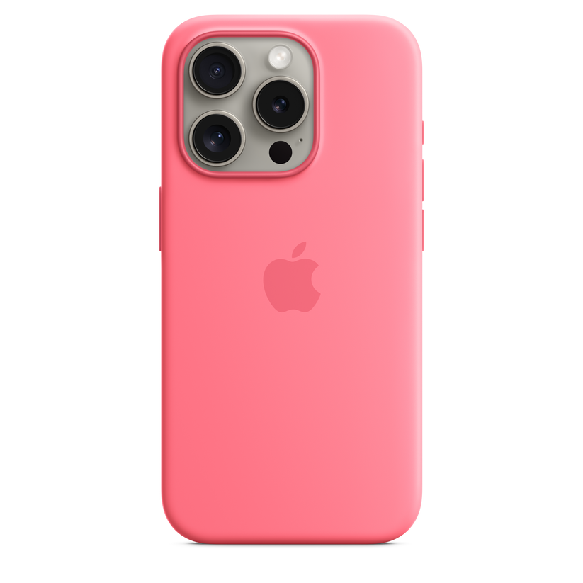 iPhone 15 Pro Silicone Case with MagSafe - Pink Get best offers for iPhone 15 Pro Silicone Case with MagSafe - Pink