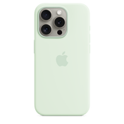 iPhone 15 Pro Silicone Case with MagSafe - Soft Mint