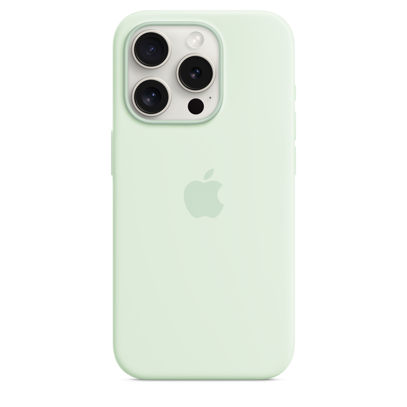 iPhone 15 Pro Silicone Case with MagSafe - Soft Mint Get best offers for iPhone 15 Pro Silicone Case with MagSafe - Soft Mint