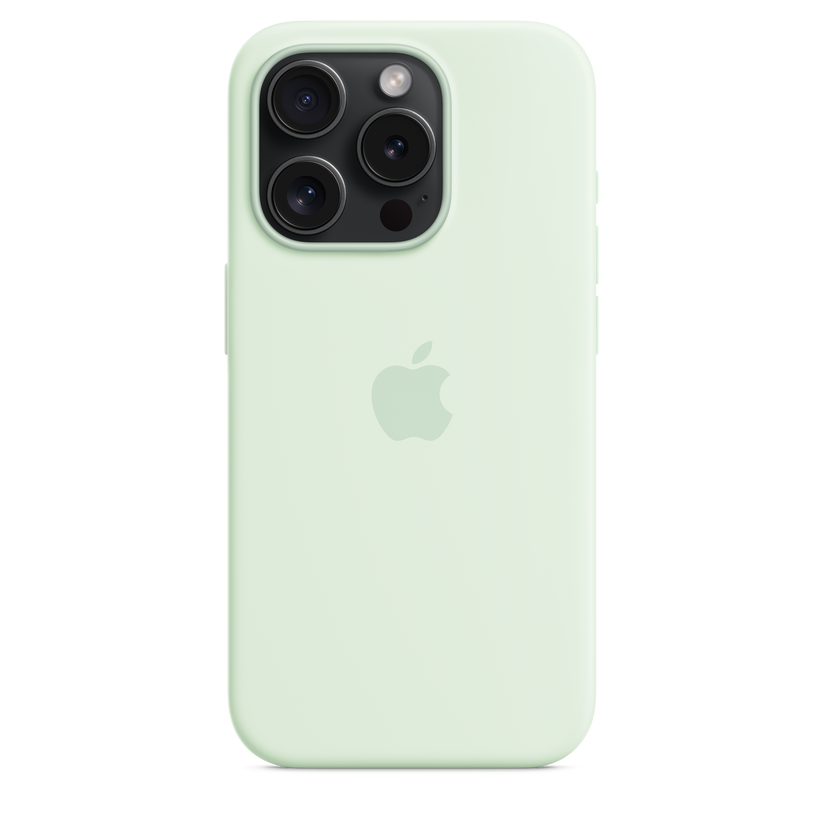 iPhone 15 Pro Silicone Case with MagSafe - Soft Mint Get best offers for iPhone 15 Pro Silicone Case with MagSafe - Soft Mint