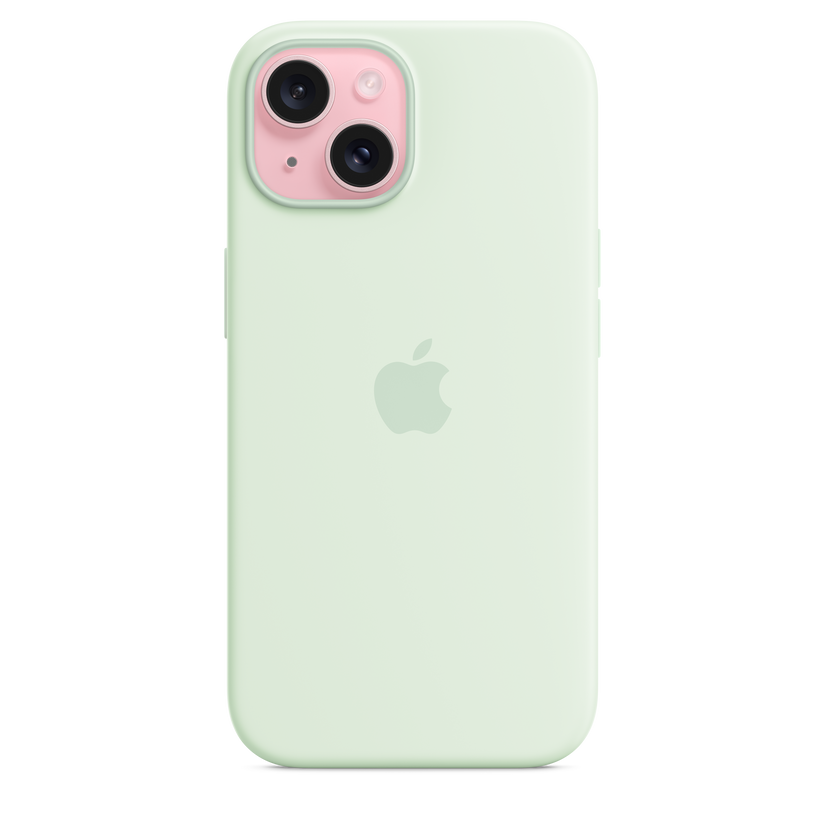 iPhone 15 Silicone Case with MagSafe - Soft Mint Get best offers for iPhone 15 Silicone Case with MagSafe - Soft Mint