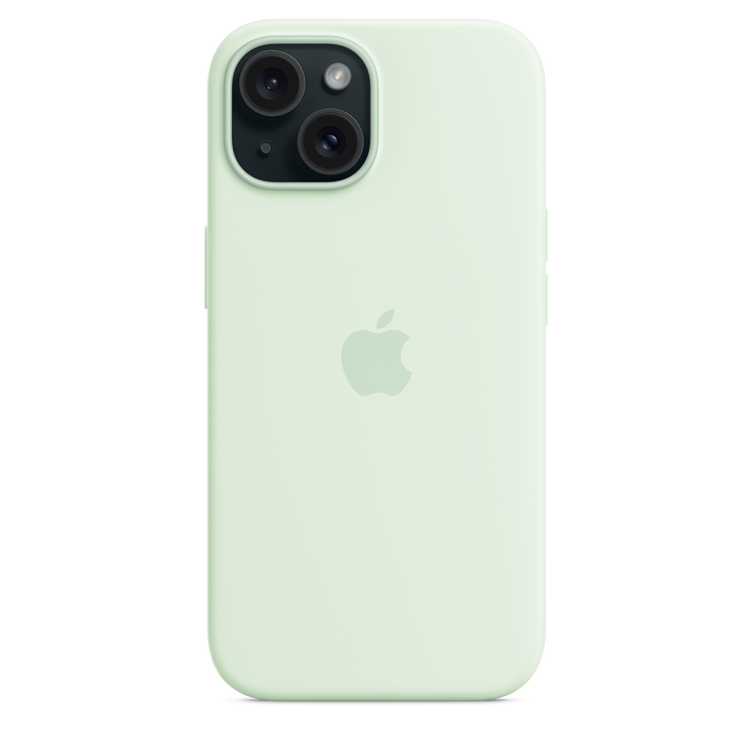 iPhone 15 Silicone Case with MagSafe - Soft Mint Get best offers for iPhone 15 Silicone Case with MagSafe - Soft Mint