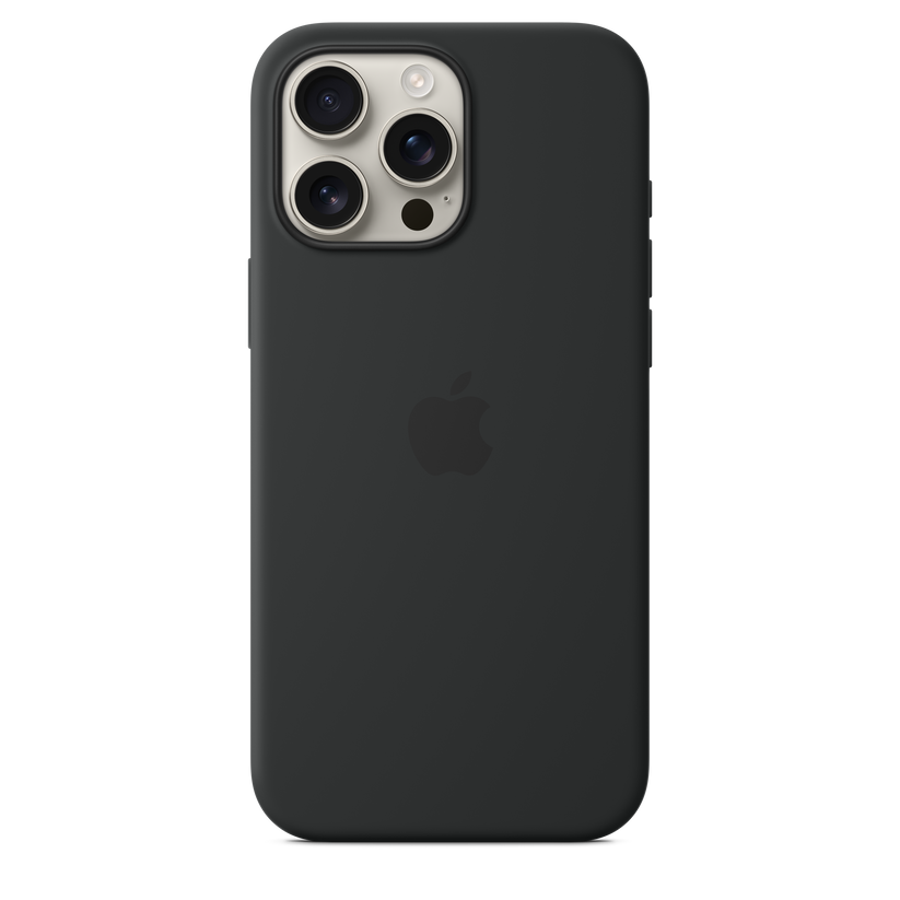 iPhone 16 Pro Max Silicone Case with MagSafe - Black Get best offers for iPhone 16 Pro Max Silicone Case with MagSafe - Black