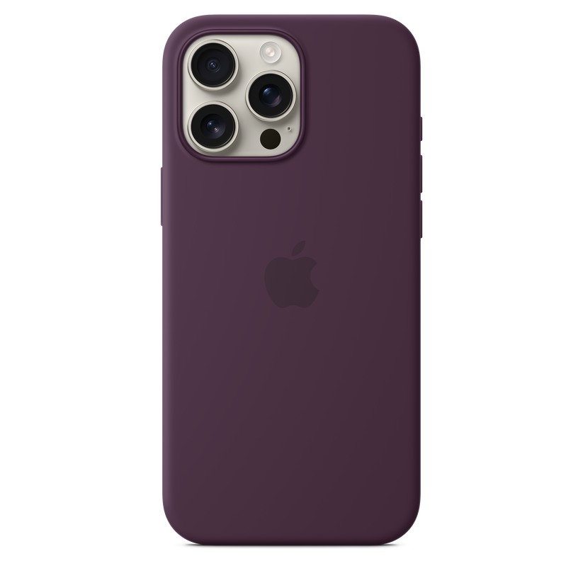 iPhone 16 Pro Max Silicone Case with MagSafe - Plum Get best offers for iPhone 16 Pro Max Silicone Case with MagSafe - Plum